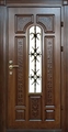 Дверь со стеклом и ковкой №20
