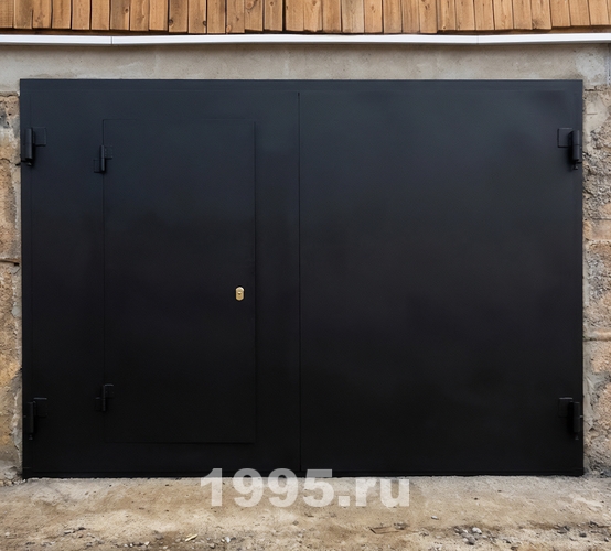 Ворота черного цвета Ворота черного цвета