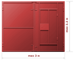 Размеры гаражных ворот